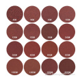 China 150mm aluminum oxide red sanding disc 6 holes Manufactory